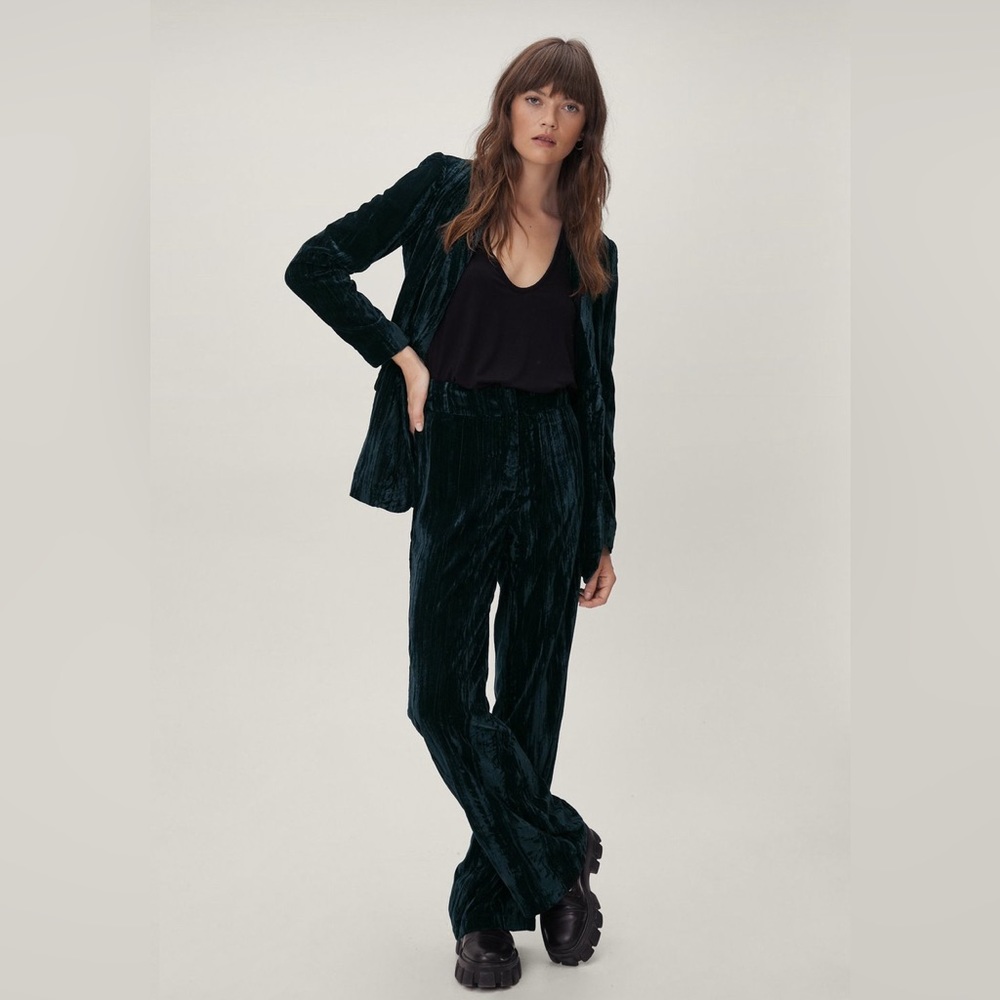 Velvet Suit Set - Pant & Blazer